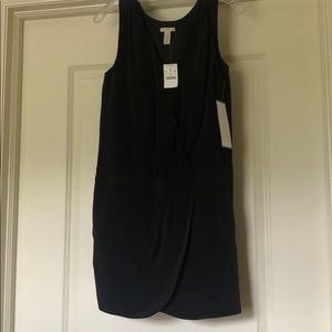 J Crew silk Black Mini Dress